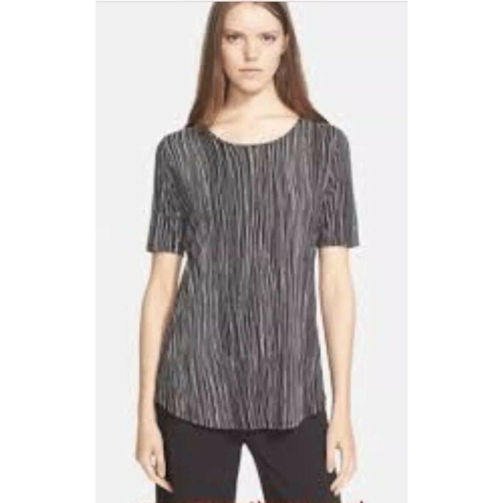 VINCE Wavy Line Tee T Shirt Top Small